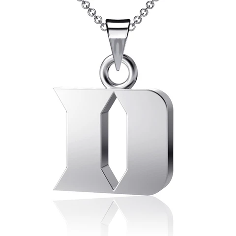 Dayna Designs Duke Blue Devils Silver Small Pendant Necklace Cover