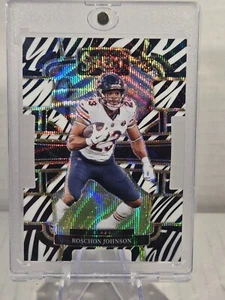 2023 Panini Select NFL Roschon Johnson novato nivel de sala troquelado cebra #19 - Imagen 1 de 7