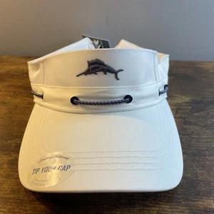 Tommy Bahama weiß Herren Damen Unisex Schirmmütze Kappe Marlin Tip Your Cap Einheitsgröße neu mit Etikett - Bild 1 von 3