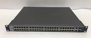 Netgear ProSafe S3300-52X-POE+ 48Port Gigabit Stackable Network Switch w/Bracket - Picture 1 of 14