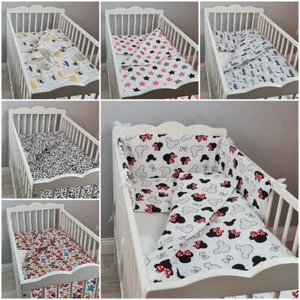 4 pcs BEDDING SET BABY for crib cot cot bed PILLOWCASE DUVET COVER +DUVET PILLOW - Picture 1 of 34