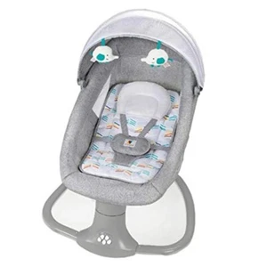 Electric Baby Bed Cradle Bluetooth Music Baby Cots with Mosquito Net Baby 👶 - Picture 1 of 12