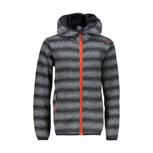 CMP Fleece Jacket Boy Jacket Fix Hood Blau Breathable Warming Striped - Picture 1 of 1