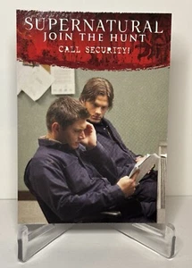 SUPERNATURAL CRYPTOZOIC SEASONS 4-6 DISGUISES INSERT D1 CALL SECURITY! SAM DEAN - Picture 1 of 1