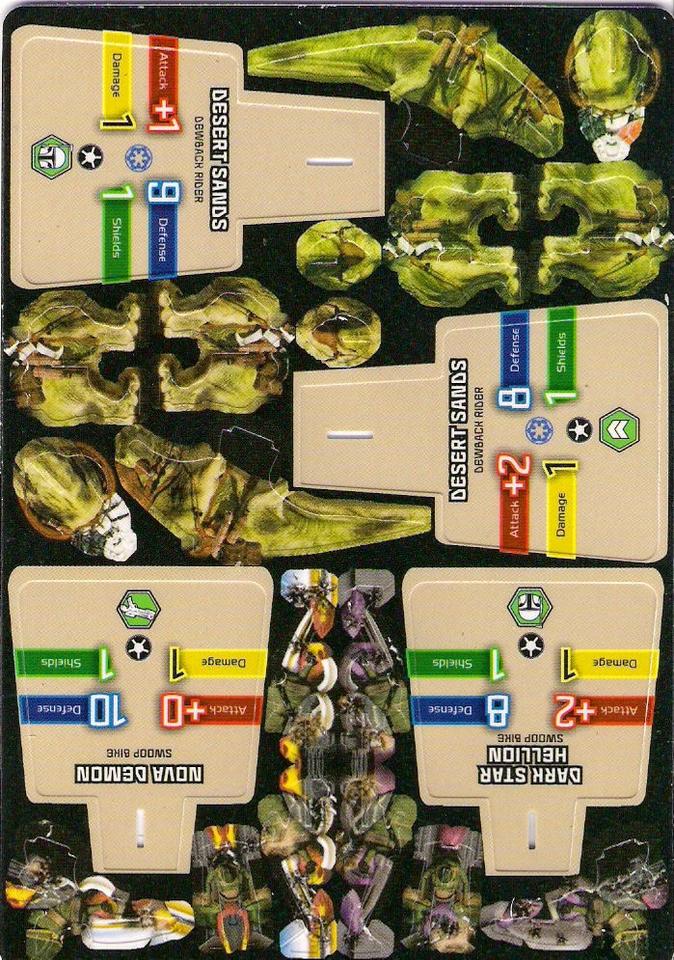 STAR WARS POCKETMODEL - (S&V01alt) DEWBACK RIDERS/SWOOPS - Image 1 of 1