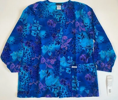 New Women’s Cherokee Long Sleeve Scrub Jacket Size Medium Style 350E Color JGAR - Image 1 of 4