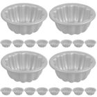 Set Of 4 Anodized Aluminum Floret Cake Mold Mini Tart Pans For Baking Molds