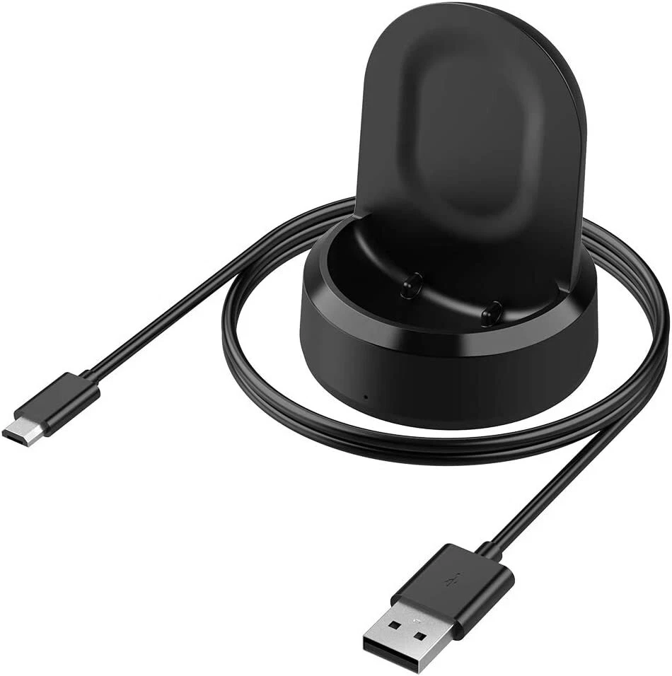 VCELINK (2ª GEN) Caricabatteria Compatibile Samsung Galaxy Watch 46mm/44mm/40mm USB caricatore