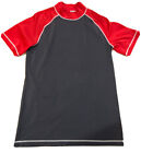 Reebok Shirt Activewear T Shirt Tee Black Red Swim XL Nylon