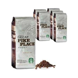 Starbucks Decaf Pike Place Coffee Beans (6 x 1lb bags) - Old Stock - Picture 1 of 3