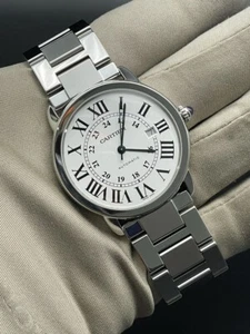 CARTIER RONDE SOLO 3802 42MM XL WATCH WITH BOX SELLER REFURBISHED (AD2003666) - Picture 1 of 9