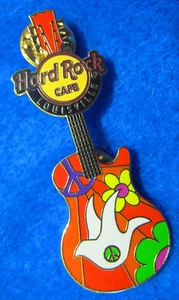 LOUISVILLE PEACE GUITAR GLOBAL SERIES WHITE DOVE SUNS RAYS Hard Rock Cafe PIN LE - Bild 1 von 1