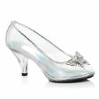 Clear Glass Slippers Cinderella Shoes Disney Princess Sweet 16 Costume Heels
