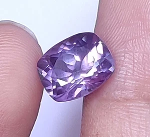 5.20 Ct Natural  Purple  Sapphire Certified  Cushion Cut Montana Loose Gemstone - Picture 1 of 6