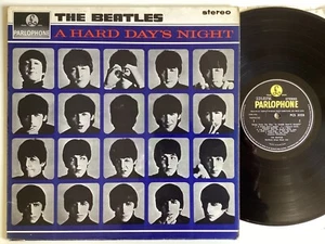 THE BEATLES A HARD DAYS NIGHT VINYL LP STEREO PARLOPHONE PCS 3058 1st press EX p - Picture 1 of 16