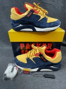 Packer Shoes x Just Blaze x Grid 9000 'Snow Beach' Navy/Yellow Size 10 US mens - Picture 1 of 17