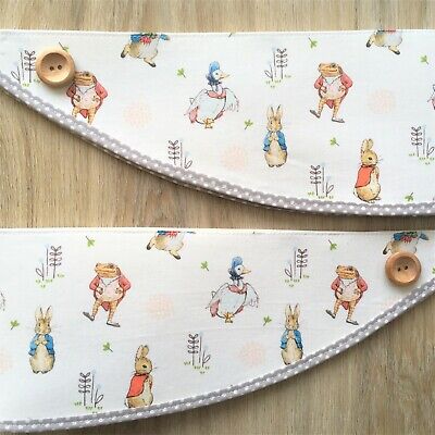 Peter Rabbit Nursery Curtain Tie Backs Handmade • 15£