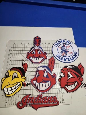 CLEVELAND INDIANS CHIEF WAHOO EMBROIDERED LARGE SIZE PATCHES/ PICK ANY 2 - Image 1 of 4
