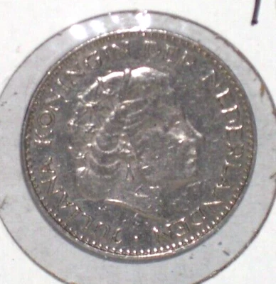 Netherlands 1967 1 Gulden    Coin - Image 1 of 3