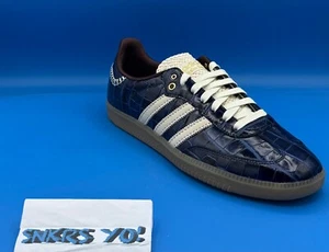 Wales Bonner x adidas Originals Samba OG Croc Collegiate Navy (JH9825) Size 11 - Picture 1 of 9