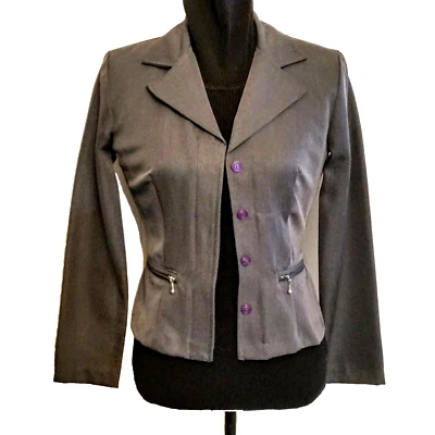 Blazer de Carrera Brioche California Gris Traje Chaqueta Talla 3/4 NUEVO NUEVO CON ETIQUETAS Foto 1 de 4