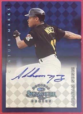 Abraham Nunez 1998 Donruss Signature Century Autograph /100 #D 046/100 Pirates - Image 1 of 2