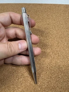 Vintage Caran D'Ache Silver Tone Ballpoint Pen - Picture 1 of 18