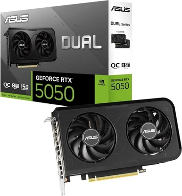 ASUS Dual NVIDIA GeForce RTX 5050 OC Edition, Scheda Grafica 8GB GDDR6 - Immagine 1 di 4