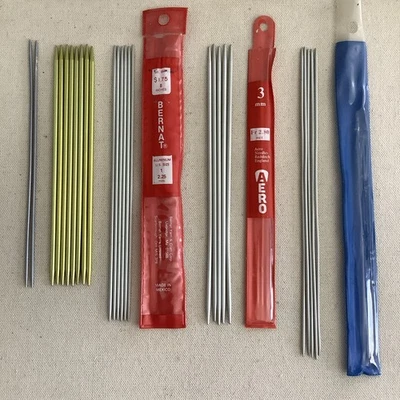 Agujas de tejer de colección Bates Silvalume Aero Bernat doble punta - talla 1-3,5 mm Foto 1 de 4