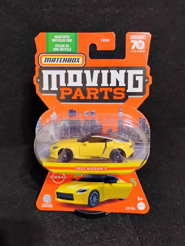 2023 Matchbox Moving Parts 29/54 "2023 Nissan Z" Opening Doors Unopened Blister