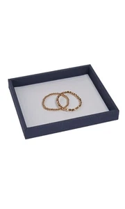 SSWBasics Small - Slate Blue Faux Suede Jewelry Tray - Picture 1 of 1