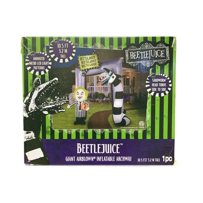 Airblown Beetlejuice Giant 10.5ft LED Light-up Inflatable Animated Archway - Image 1 of 3