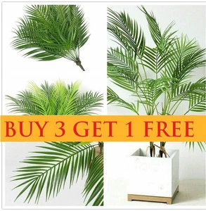 9 Heads Artificial Tropical Palm Leaves Tree Fake Plants Bedroom Decorations UK - Picture 1 of 13