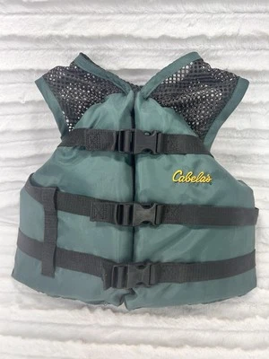 Colete salva-vidas Cabela's YOUTH básico pesca flutuação peso do usuário 50-90 lb - Imagem 1 de 4
