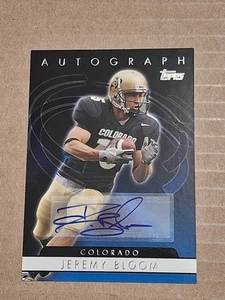 2006 JEREMY BLOOM TOPPS AUTOGRAPHED AUTO ROOKIE CARD RC #T-JB EAGLES COLORADO  - Picture 1 of 3