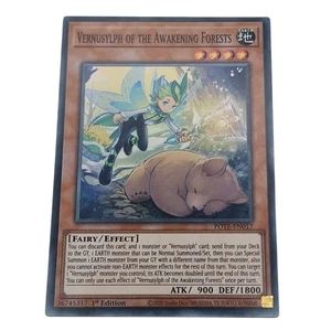 Yu-Gi-Oh! Power Of The Elements Vernusylph Of The Awakening Forests POTE-EN017 - Picture 1 of 7