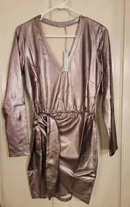 TART Rihanna Metallic Dress in Gunmetal - Medium - Picture 1 of 7