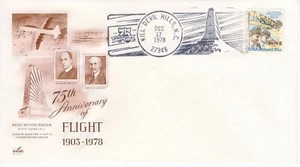 75TH ANNIVERSARY OF FLIGHT,  KILL DEVIL HILLS, NC  1978  FDC13313 - Picture 1 of 1
