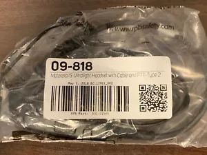 Auriculares ultraligeros Motorola 09-818 IS con cable y PTT tipo 2 totalmente nuevos - Imagen 1 de 4