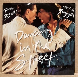 David Bowie And Mick Jagger Dancing In The Street EMI 12’ single - Picture 1 of 4