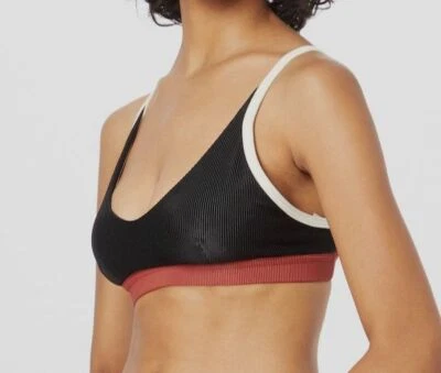Sujetador deportivo Onzie para mujer negro acanalado bloques de colores talla grande $54 Foto 1 de 3