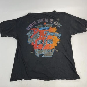 Vtg 70s World Series of Rock Cleveland Aerosmith Ted Nugent Journey T Shirt Med. - Picture 1 of 14
