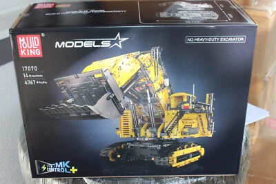 Bloco de construção Mould King 17070 escavadeira amarela 4767 peças - Imagem 1 de 4
