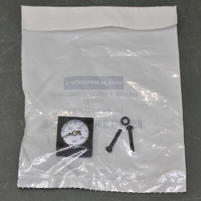 Wilkerson Square Air Pressure Gauge K4511SCR060, 0-60 psi, 1/8" Flush Mount Port - Image 1 of 4