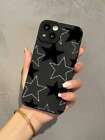 New Y2K Stars Design Black Phone Case For IPhones/Samsung