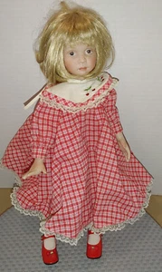 Ashton-Drake Galleries "Cherry" Porcelain Doll Red Shoes On Neck  2458FA - Picture 1 of 9
