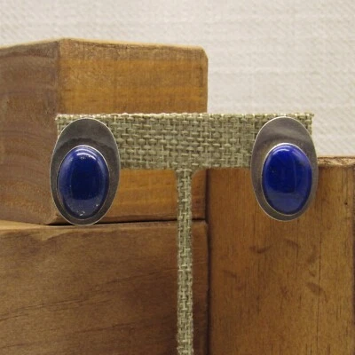 Pendientes de plata de ley y lapislázuli + Foto 1 de 4