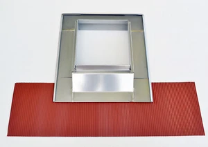 Abergement cheminée en zinc réglable 30×30 à 53×53 cm – Étanchéité toiture - Afbeelding 1 van 7