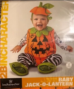 NWT 2BINCHARACTER Pumpkin Halloween Toddler Costume. Sz 12-18Mths - Picture 1 of 2