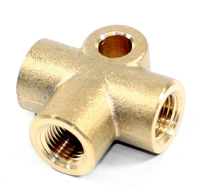 SALE Metric Brake Line 3-Way Tee 10mm-1.0 Bubble Flare, Many Uses - Image 1 of 4